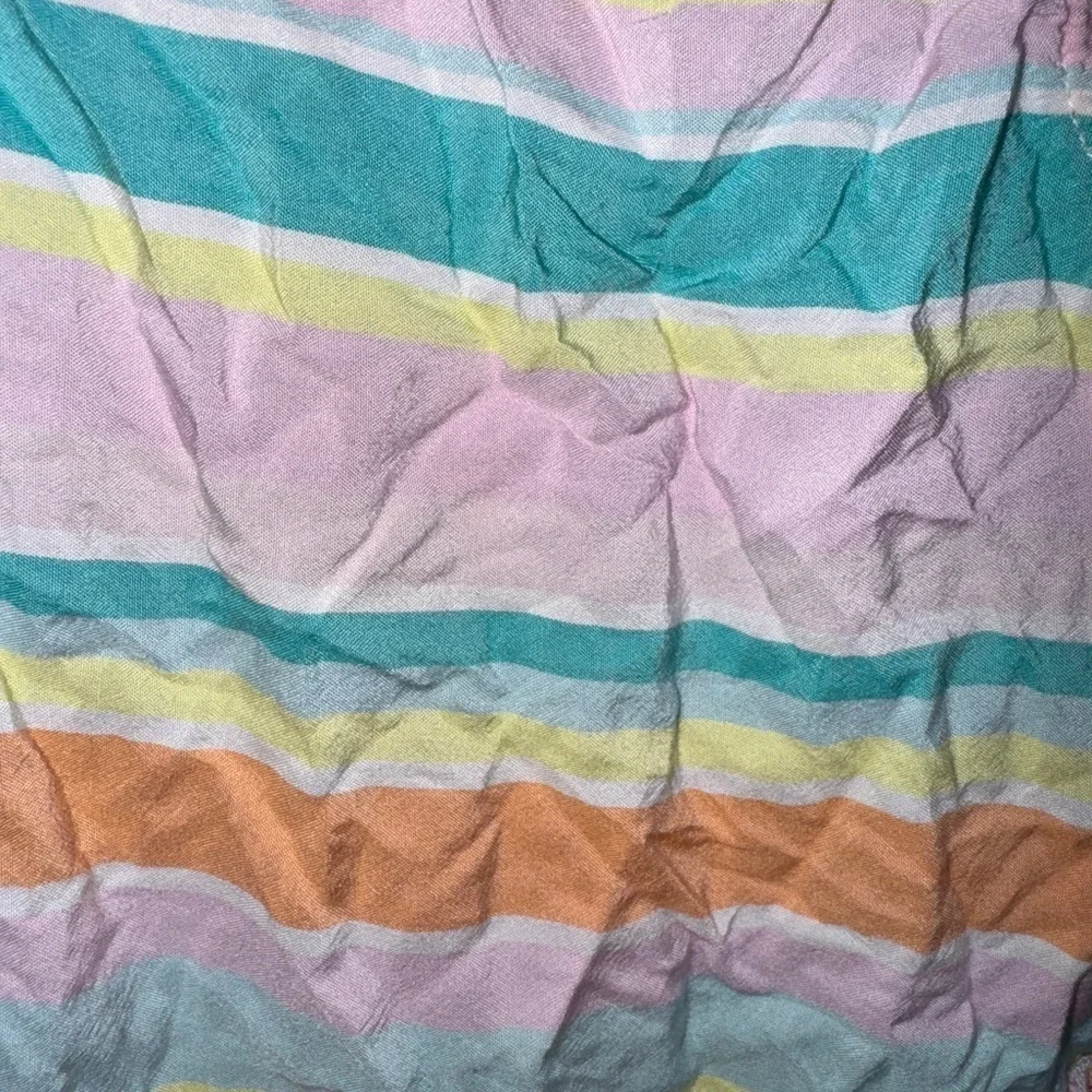 NWOT OshKosh B'gosh 2T Girls Orange and Green Tank Top with Ruffled Hem Blouse